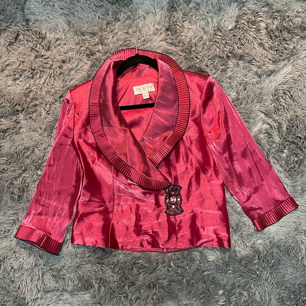 J.R. Nites Satin Blouse size 12